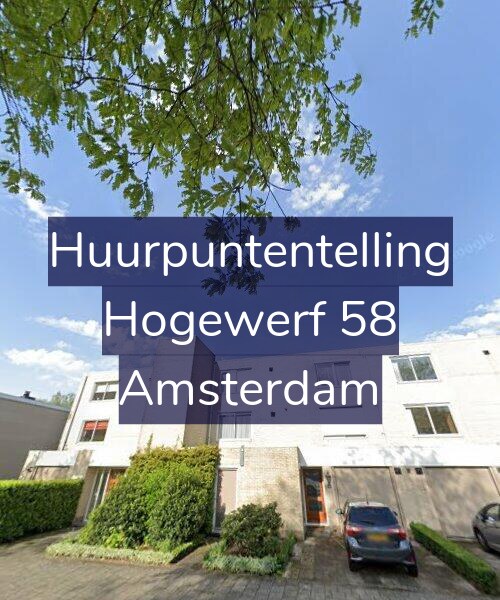 Foto gevel Huurpuntentelling voor Hogewerf 58, Amsterdam