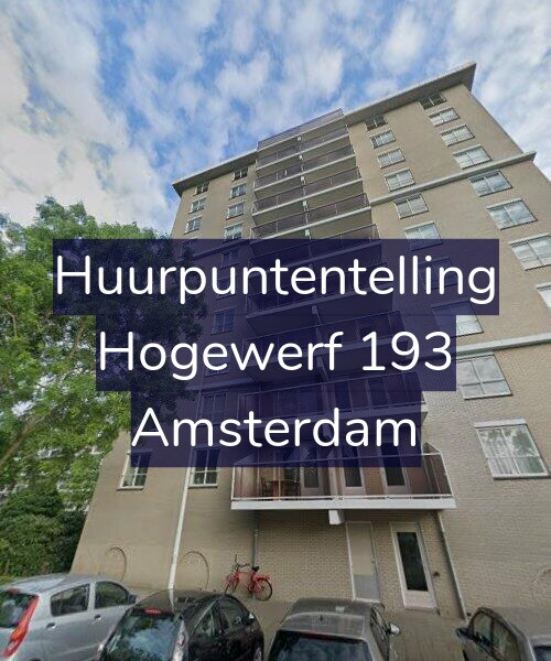 Foto gevel Huurpuntentelling voor Hogewerf 193, Amsterdam