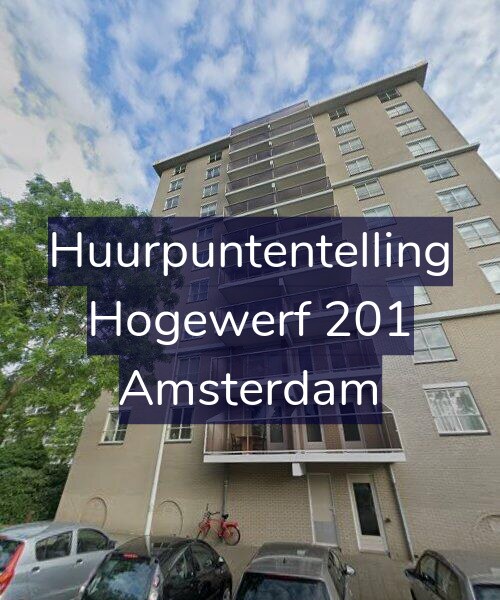 Foto gevel Huurpuntentelling voor Hogewerf 201, Amsterdam