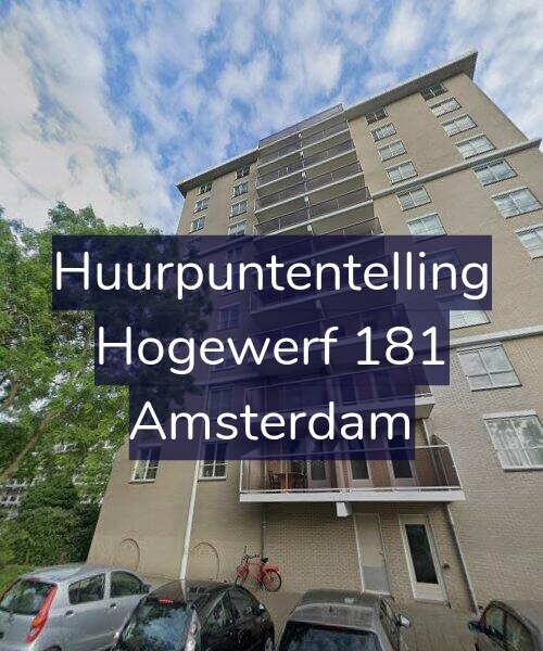 Foto gevel Huurpuntentelling voor Hogewerf 181, Amsterdam