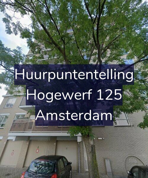 Foto gevel Huurpuntentelling voor Hogewerf 125, Amsterdam