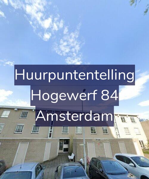 Foto gevel Huurpuntentelling voor Hogewerf 84, Amsterdam