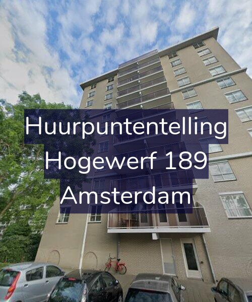 Foto gevel Huurpuntentelling voor Hogewerf 189, Amsterdam