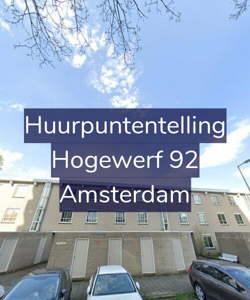 Foto gevel Huurpuntentelling voor Hogewerf 92, Amsterdam