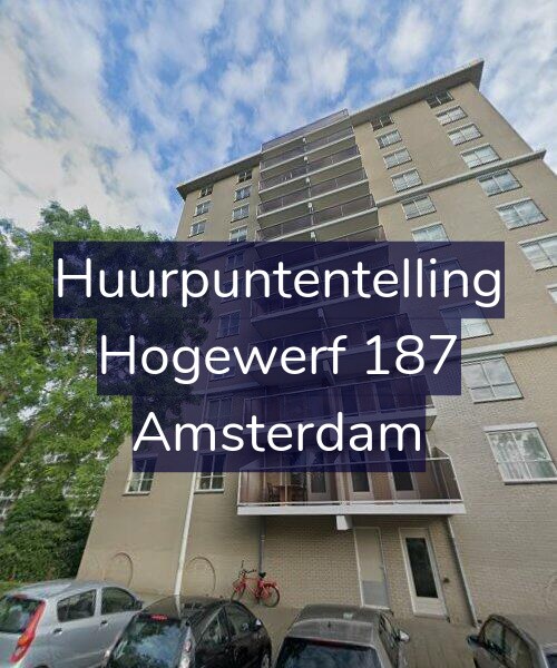 Foto gevel Huurpuntentelling voor Hogewerf 187, Amsterdam
