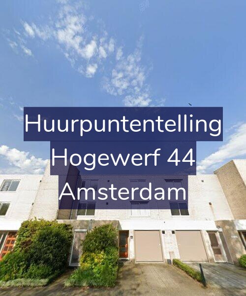 Foto gevel Huurpuntentelling voor Hogewerf 44, Amsterdam