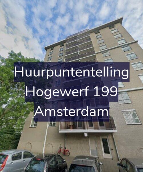 Foto gevel Huurpuntentelling voor Hogewerf 199, Amsterdam