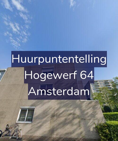Foto gevel Huurpuntentelling voor Hogewerf 64, Amsterdam
