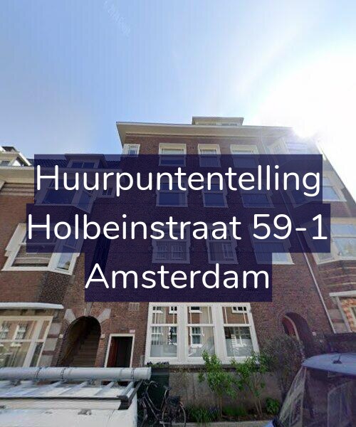 Foto gevel Huurpuntentelling voor Holbeinstraat 59-1, Amsterdam