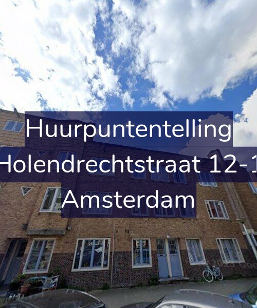 Foto gevel Huurpuntentelling voor Holendrechtstraat 12-1, Amsterdam