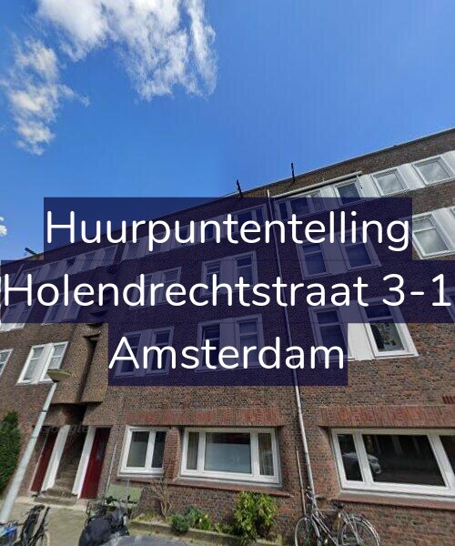 Foto gevel Huurpuntentelling voor Holendrechtstraat 3-1, Amsterdam