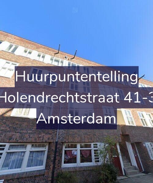 Foto gevel Huurpuntentelling voor Holendrechtstraat 41-3, Amsterdam