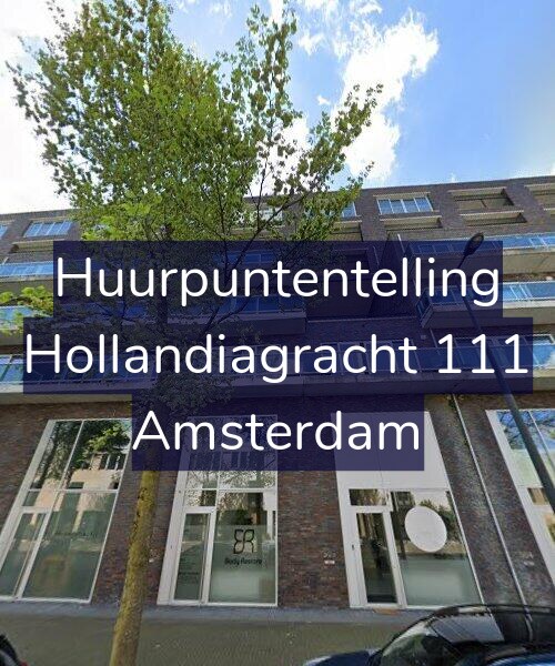 Foto gevel Huurpuntentelling voor Hollandiagracht 111, Amsterdam