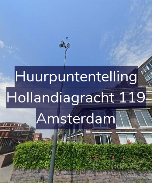 Foto gevel Huurpuntentelling voor Hollandiagracht 119, Amsterdam