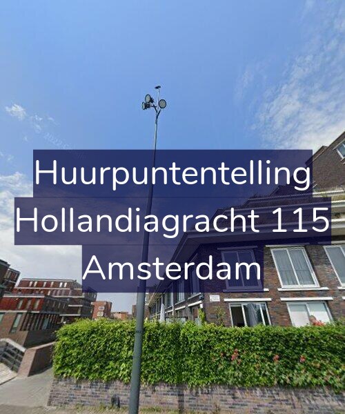 Foto gevel Huurpuntentelling voor Hollandiagracht 115, Amsterdam