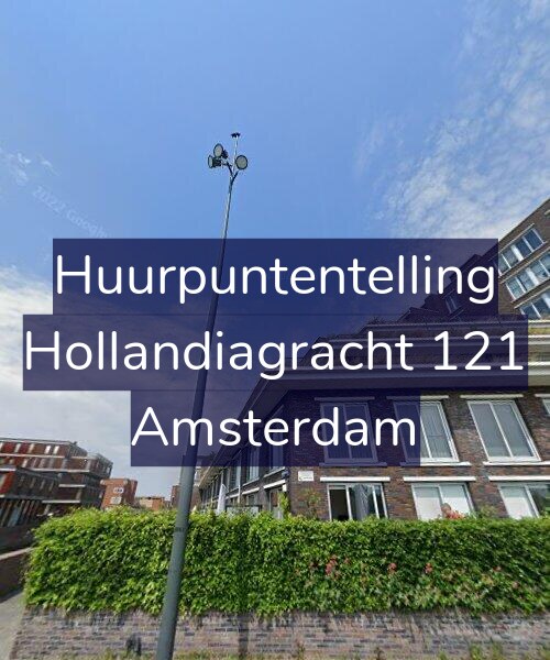 Foto gevel Huurpuntentelling voor Hollandiagracht 121, Amsterdam