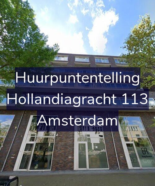 Foto gevel Huurpuntentelling voor Hollandiagracht 113, Amsterdam