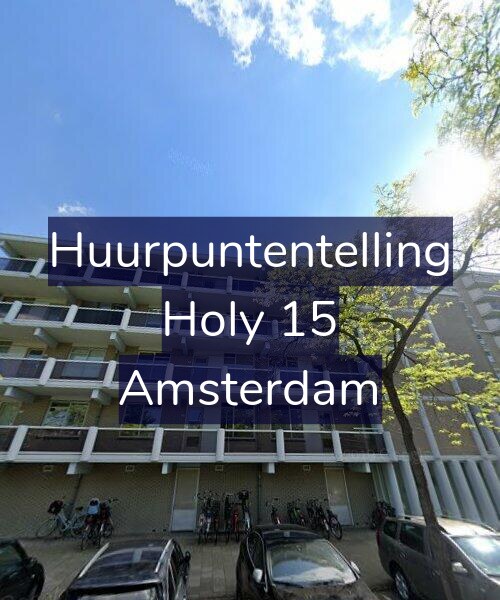 Foto gevel Huurpuntentelling voor Holy 15, Amsterdam