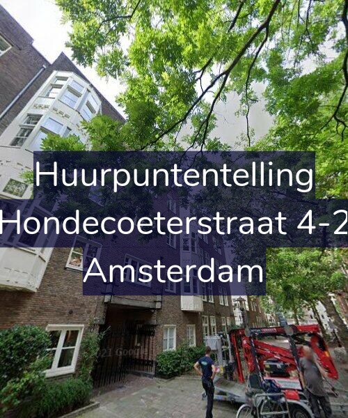 Foto gevel Huurpuntentelling voor Hondecoeterstraat 4-2, Amsterdam