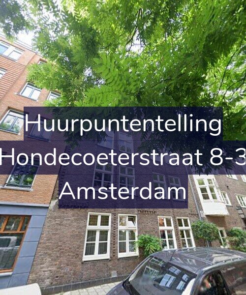 Foto gevel Huurpuntentelling voor Hondecoeterstraat 8-3, Amsterdam