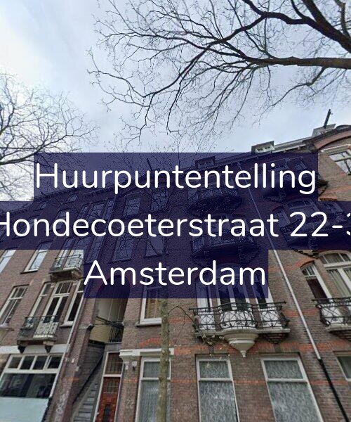 Foto gevel Huurpuntentelling voor Hondecoeterstraat 22-3, Amsterdam