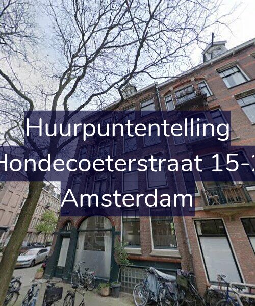 Foto gevel Huurpuntentelling voor Hondecoeterstraat 15-2, Amsterdam