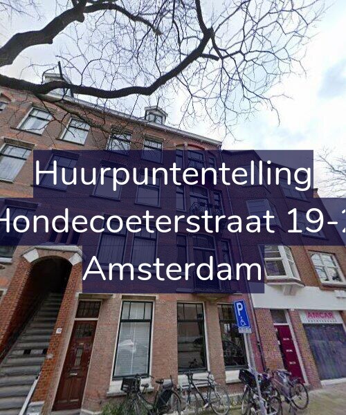 Foto gevel Huurpuntentelling voor Hondecoeterstraat 19-2, Amsterdam