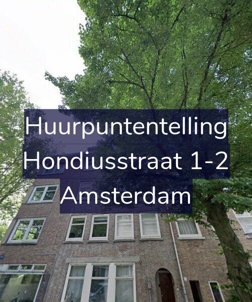 Foto gevel Huurpuntentelling voor Hondiusstraat 1-2, Amsterdam