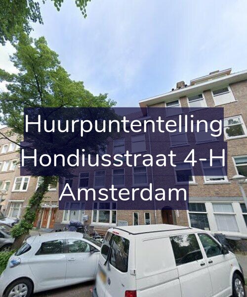 Foto gevel Huurpuntentelling voor Hondiusstraat 4-H, Amsterdam