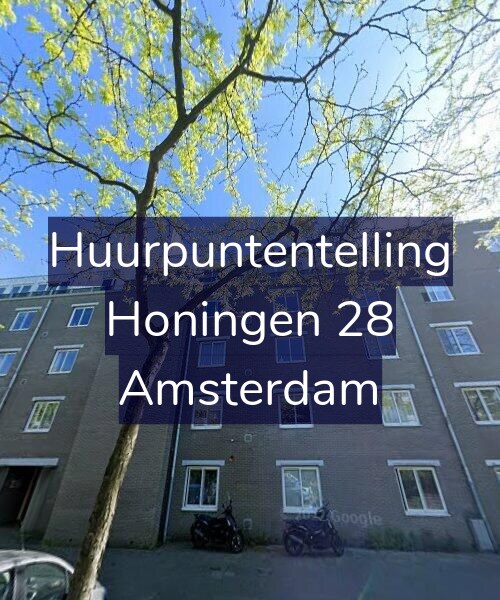 Foto gevel Huurpuntentelling voor Honingen 28, Amsterdam
