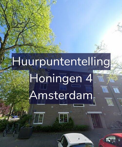 Foto gevel Huurpuntentelling voor Honingen 4, Amsterdam