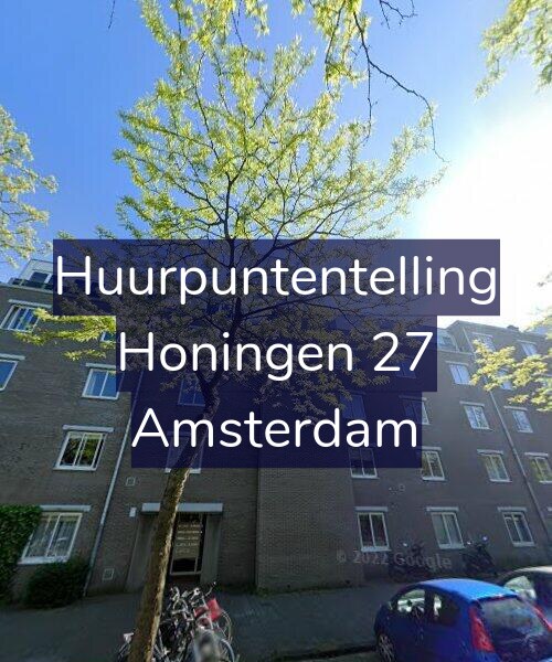 Foto gevel Huurpuntentelling voor Honingen 27, Amsterdam