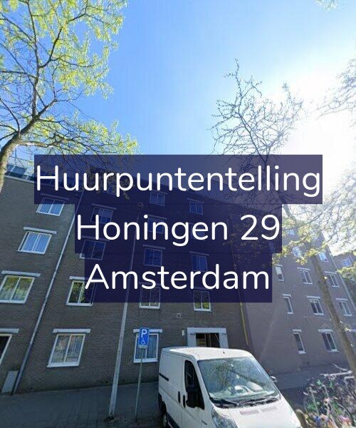 Foto gevel Huurpuntentelling voor Honingen 29, Amsterdam