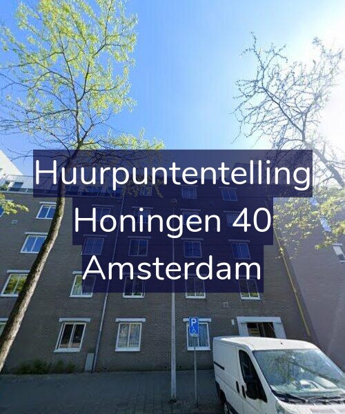 Foto gevel Huurpuntentelling voor Honingen 40, Amsterdam