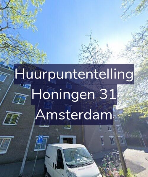 Foto gevel Huurpuntentelling voor Honingen 31, Amsterdam