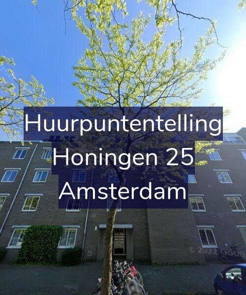 Foto gevel Huurpuntentelling voor Honingen 25, Amsterdam