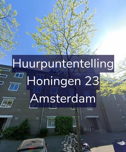 Foto gevel Huurpuntentelling voor Honingen 23, Amsterdam