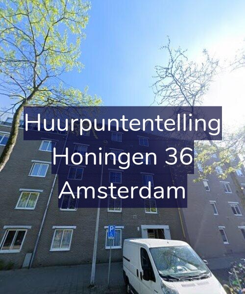 Foto gevel Huurpuntentelling voor Honingen 36, Amsterdam