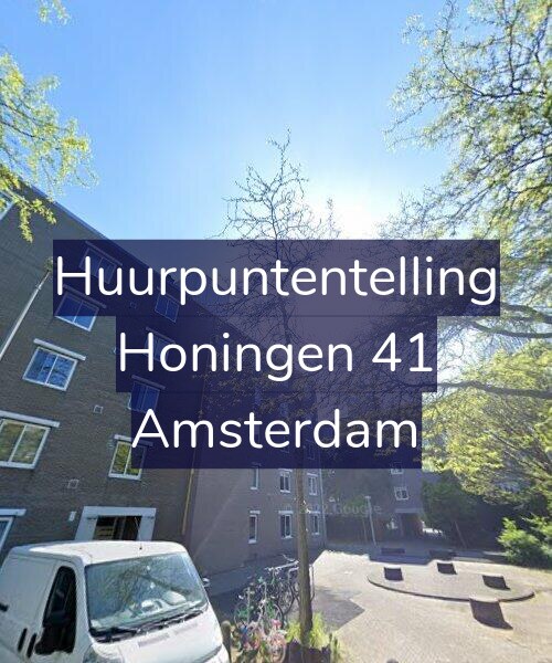 Foto gevel Huurpuntentelling voor Honingen 41, Amsterdam
