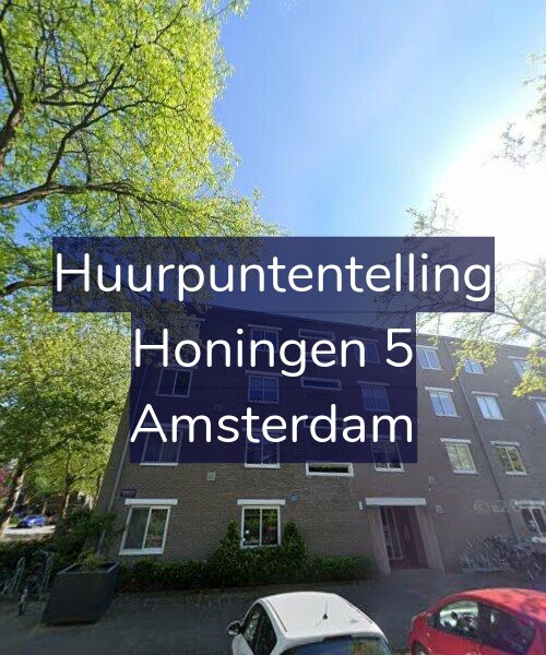 Foto gevel Huurpuntentelling voor Honingen 5, Amsterdam