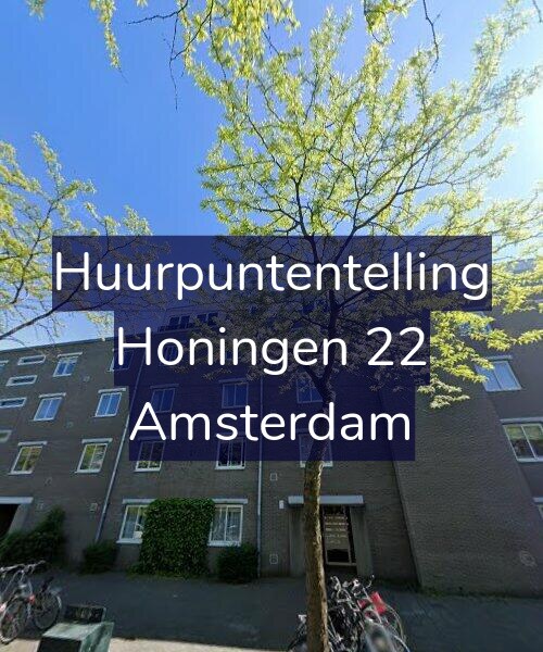 Foto gevel Huurpuntentelling voor Honingen 22, Amsterdam