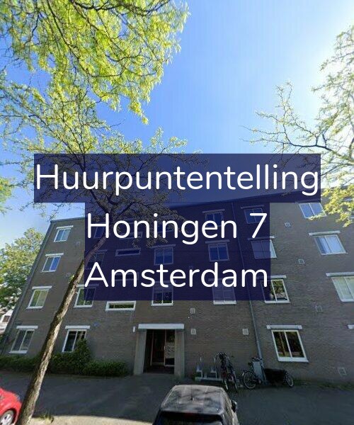 Foto gevel Huurpuntentelling voor Honingen 7, Amsterdam
