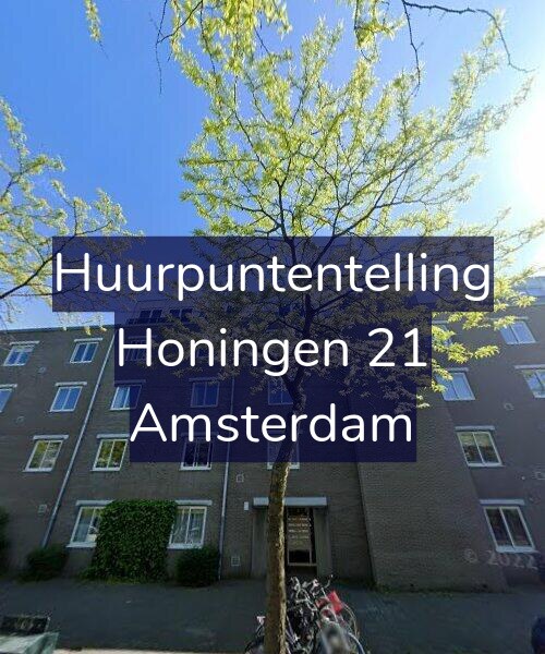 Foto gevel Huurpuntentelling voor Honingen 21, Amsterdam