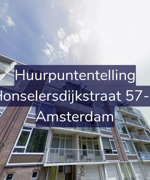 Foto gevel Huurpuntentelling voor Honselersdijkstraat 57-2, Amsterdam