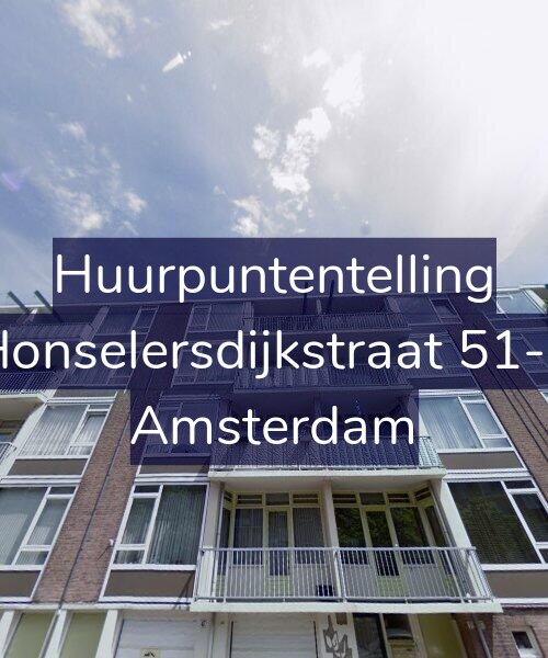 Foto gevel Huurpuntentelling voor Honselersdijkstraat 51-3, Amsterdam