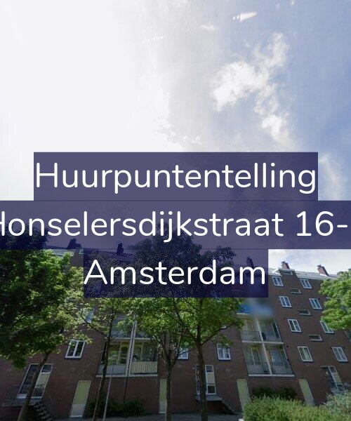 Foto gevel Huurpuntentelling voor Honselersdijkstraat 16-2, Amsterdam