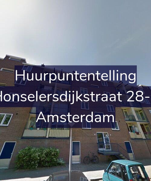 Foto gevel Huurpuntentelling voor Honselersdijkstraat 28-4, Amsterdam