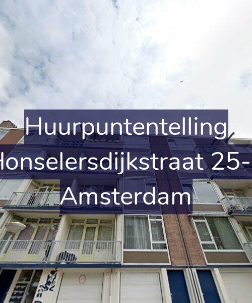 Foto gevel Huurpuntentelling voor Honselersdijkstraat 25-2, Amsterdam