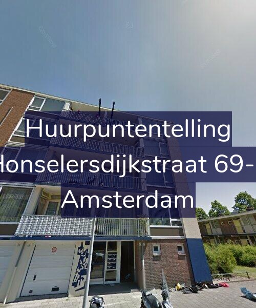 Foto gevel Huurpuntentelling voor Honselersdijkstraat 69-1, Amsterdam