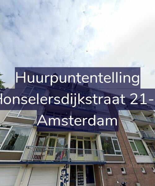 Foto gevel Huurpuntentelling voor Honselersdijkstraat 21-2, Amsterdam